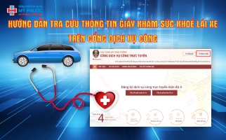 Hướng dẫn tra cứu thông tin Giấy khám sức khoẻ Lái xe điện tử trên cổng Dịch vụ công Quốc gia