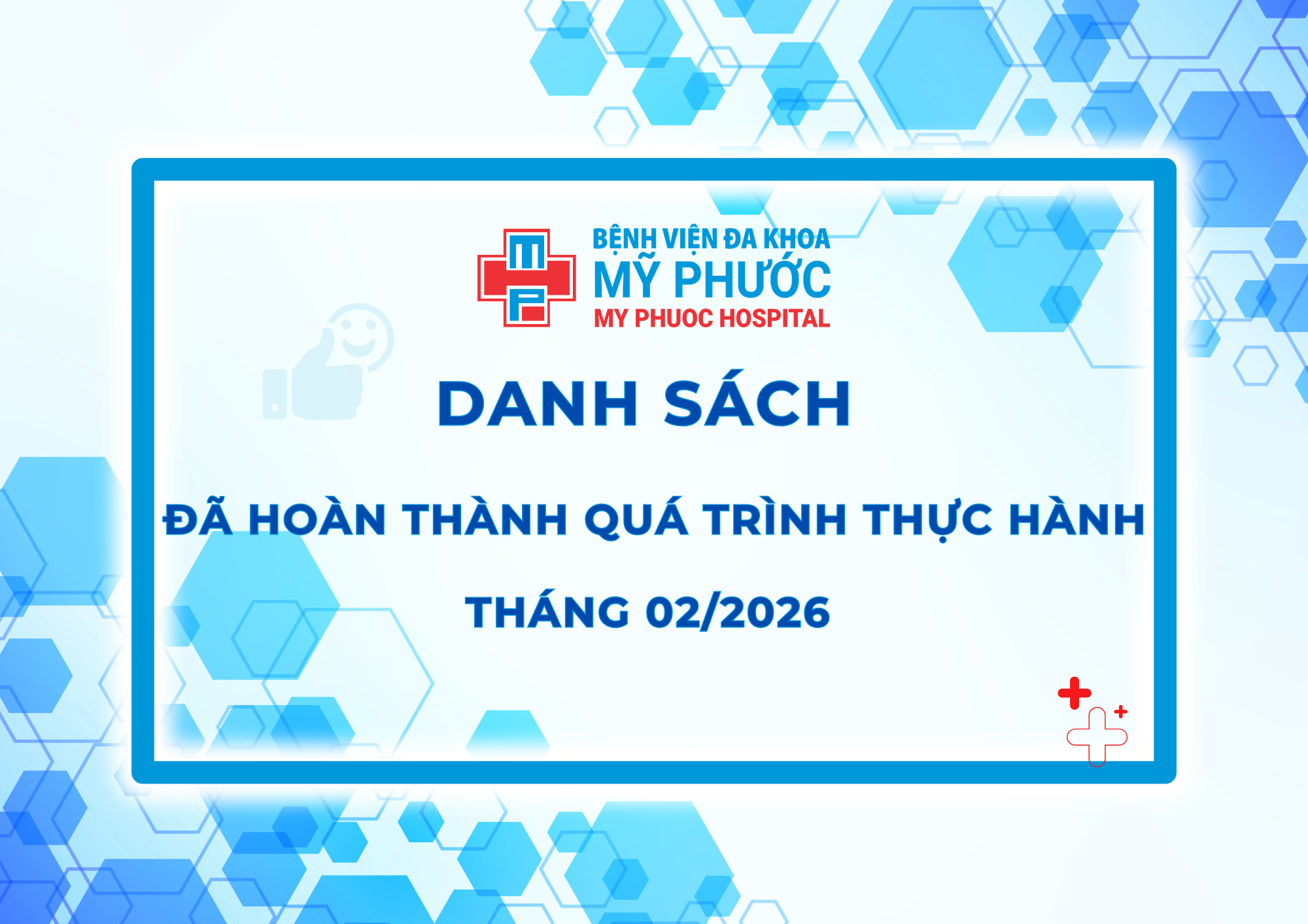 DANH SÁCH HỌC VIÊN HOÀN THÀNH THỰC HÀNH THÁNG 02/2026 