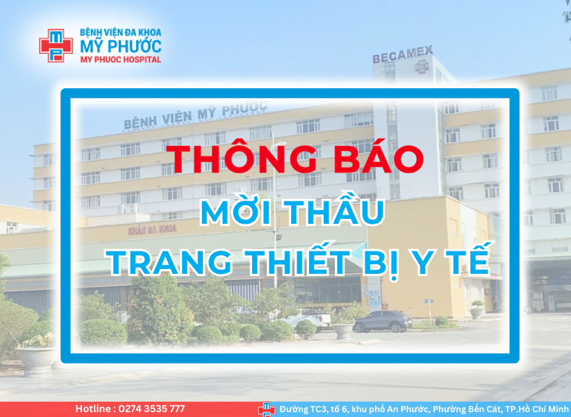 THÔNG BÁO MỜI THẦU TRANG THIẾT BỊ Y TẾ