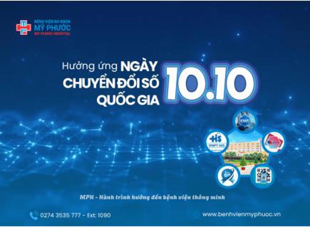 BỆNH VIỆN ĐA KHOA MỸ PHƯỚC HƯỞNG ỨNG NGÀY CHUYỂN ĐỔI SỐ QUỐC GIA 10/10
